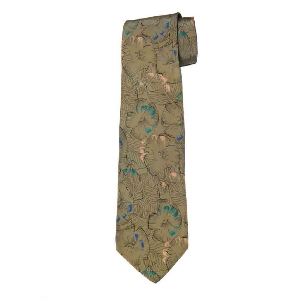 Vintage Fendi Italian Silk Tie Handmade Men's